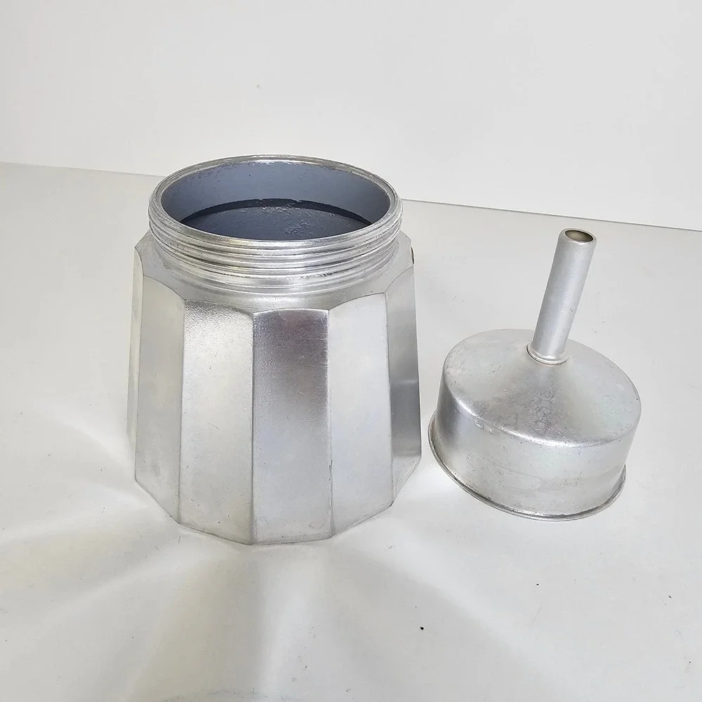 BRA Aluminum 6 cup Espresso Maker Moka Pot Stovetop Coffee